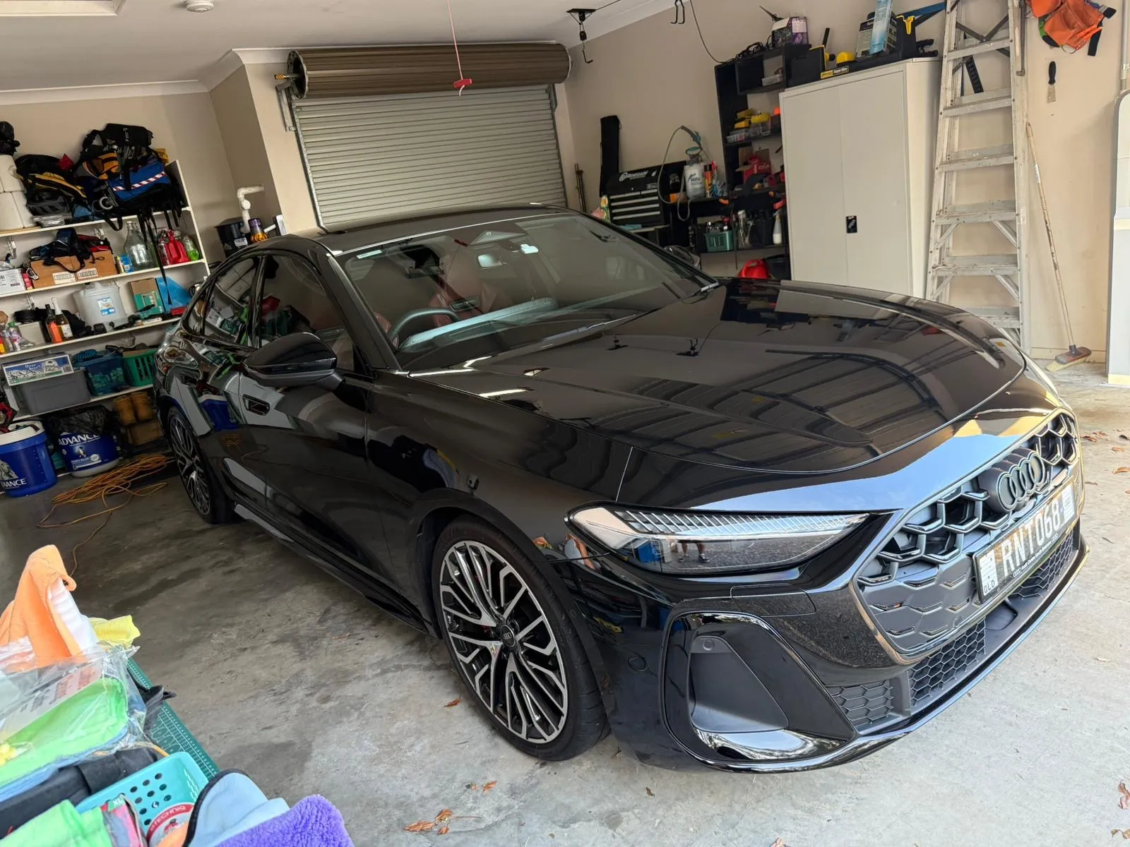 Audi S5 window tint install, R1 Auto
