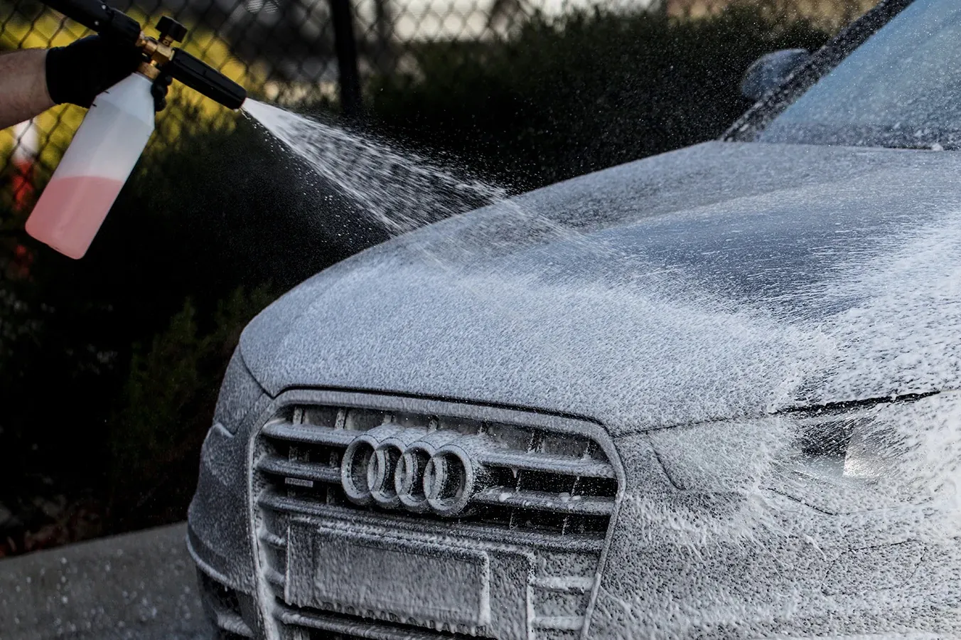 Snow foam pre-soak, R1 Auto ceramic coating prep,