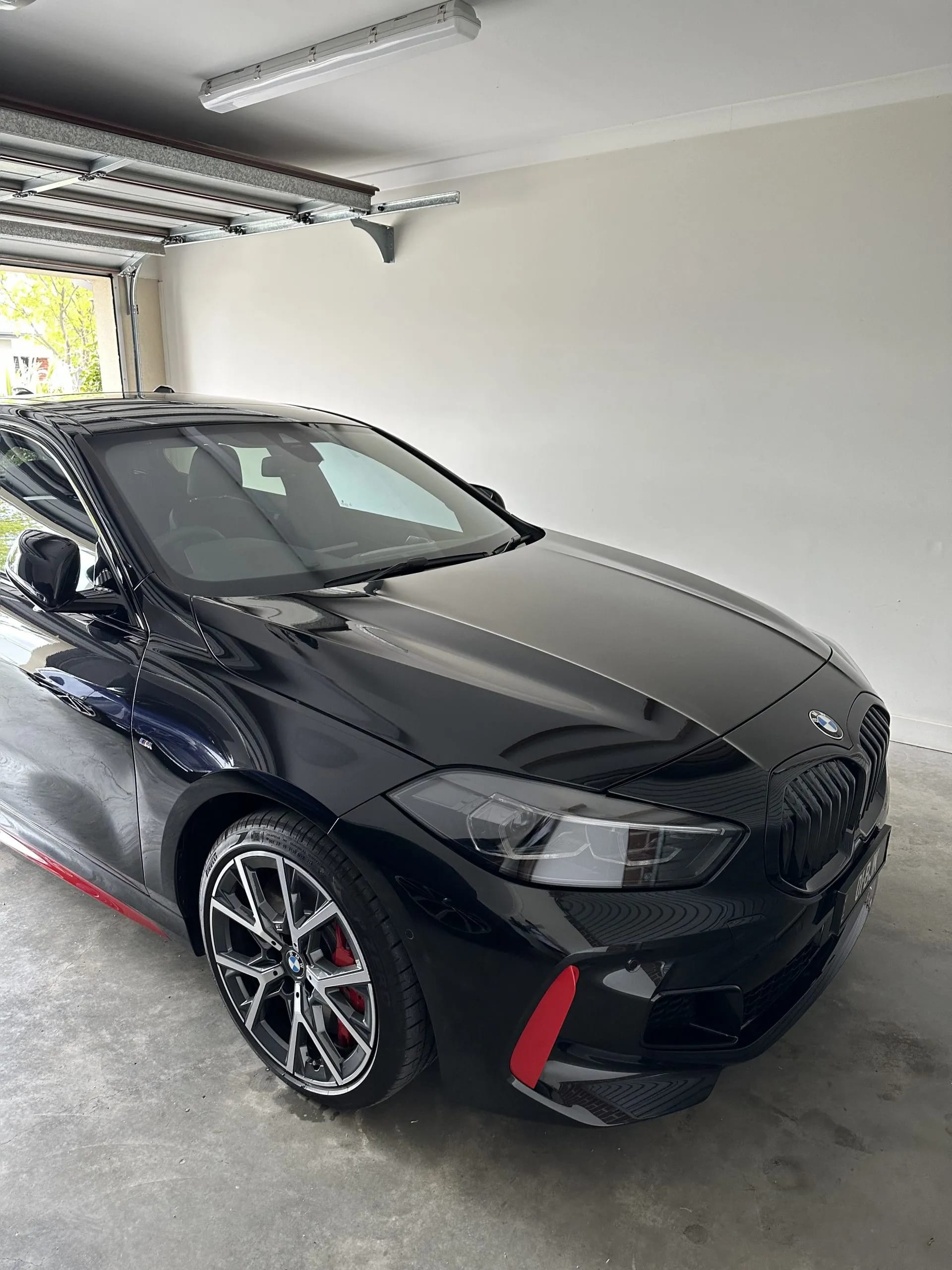 Black BMW 1 Series ceramic-coated by R1 Auto