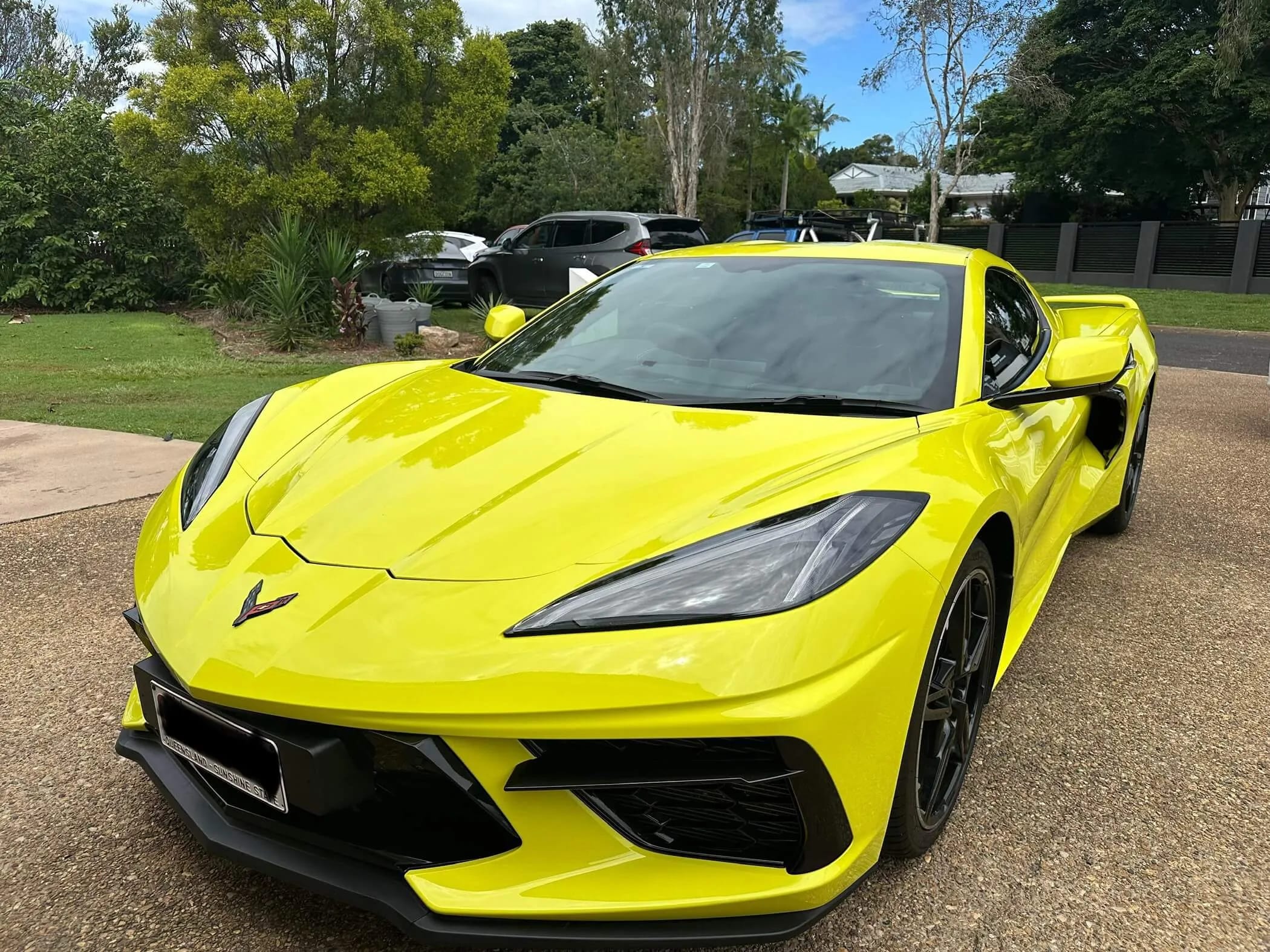 Yellow Chevrolet Corvette ceramic-coated by R1 Auto