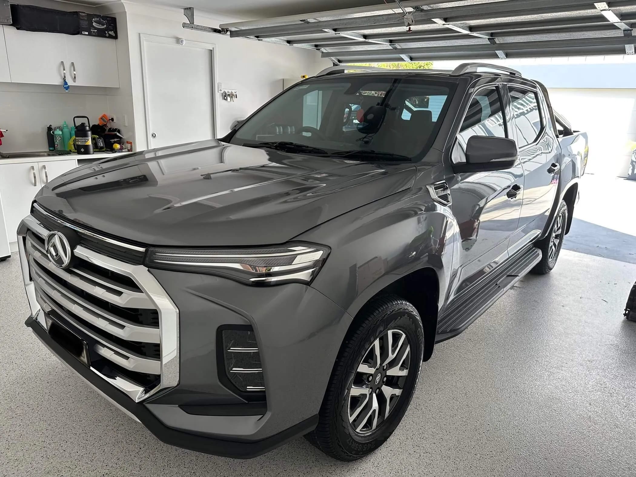 Grey LDV T60 dual-cab ute ceramic-coated by R1 Auto