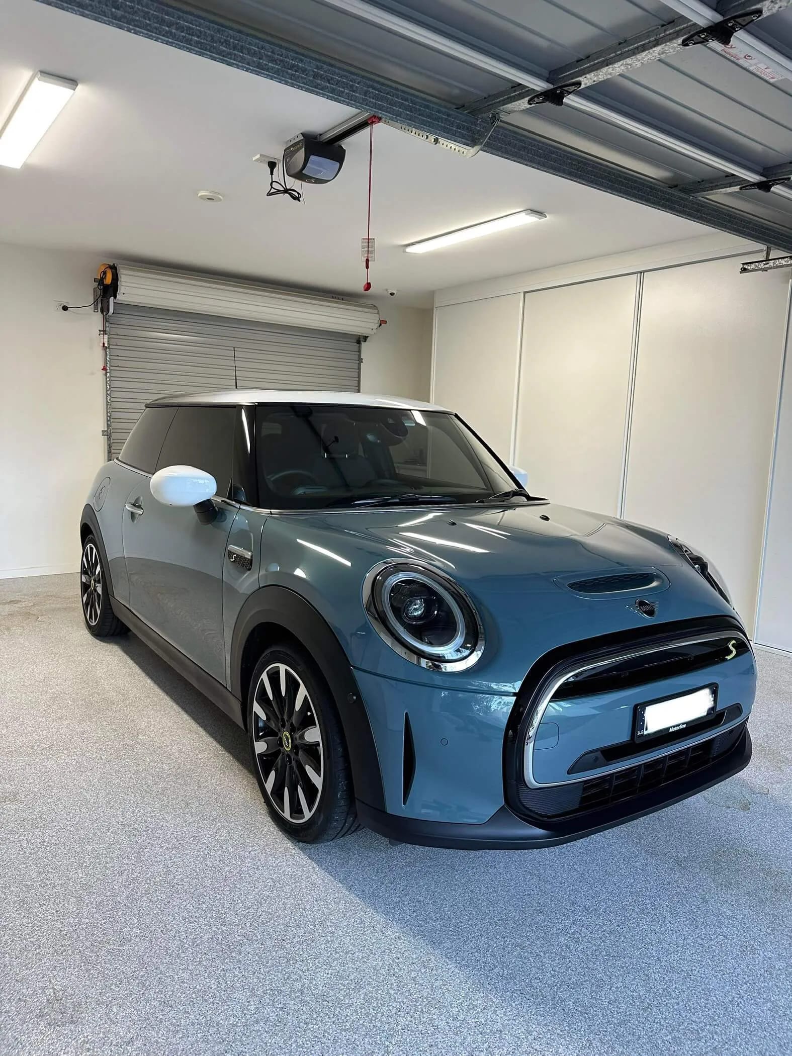 Blue Mini Cooper S ceramic-coated by R1 Auto